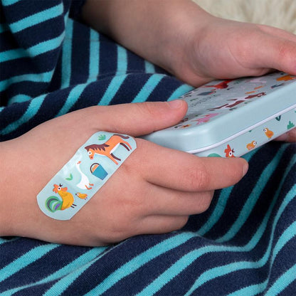 Farmyard Children's Plasters in a Tin
