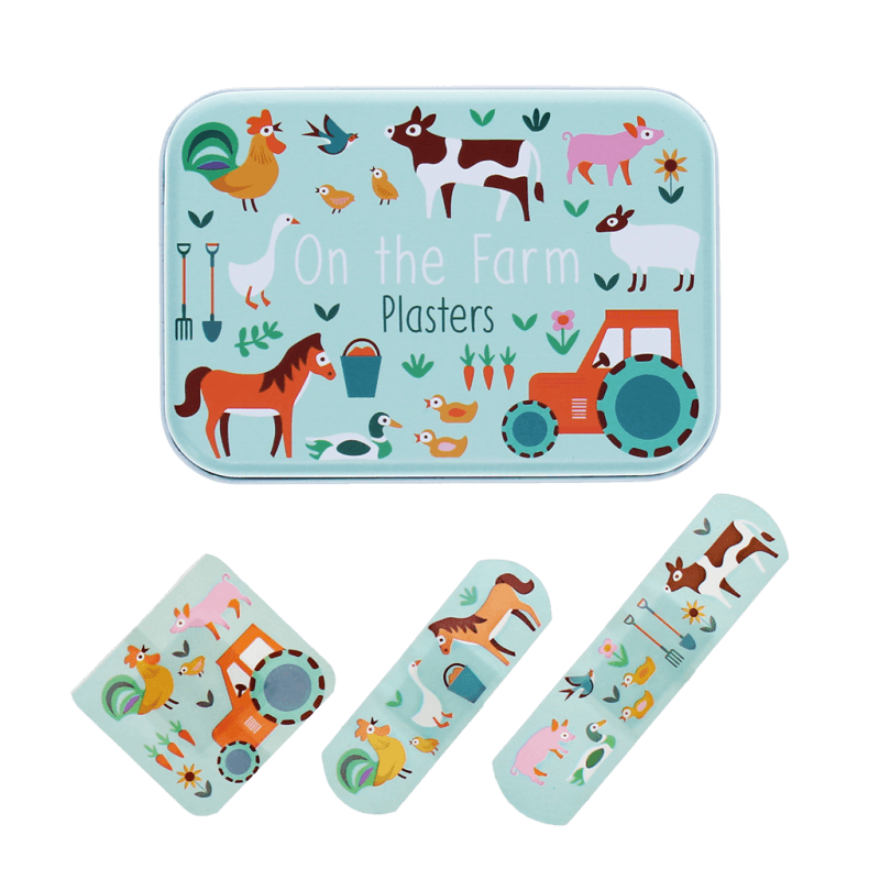 Farmyard Children's Plasters in a Tin