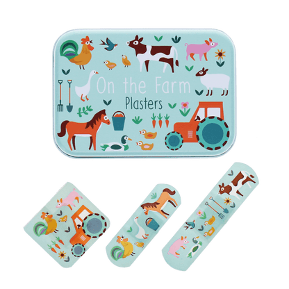 Farmyard Children's Plasters in a Tin