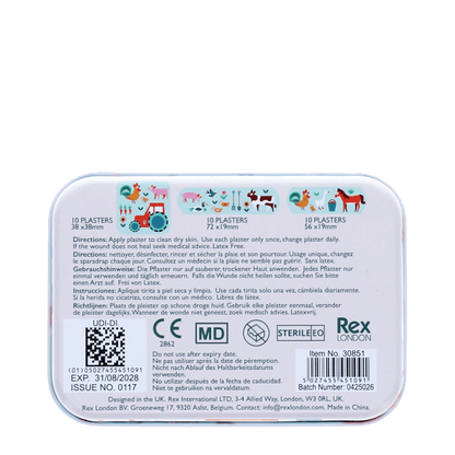 Farmyard Children's Plasters in a Tin