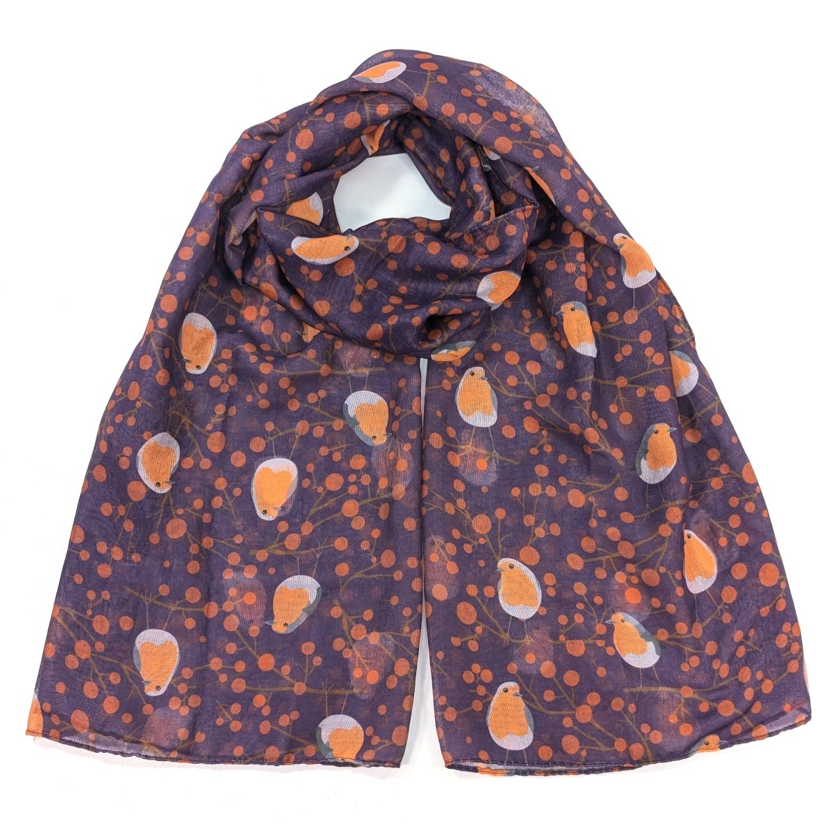 Red Berry Robin Scarf