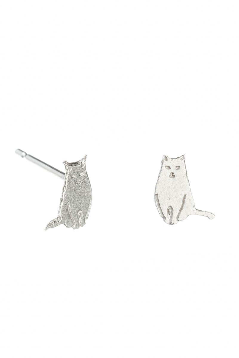 Amanda Coleman Tiny Sitting Cat Stud Earrings