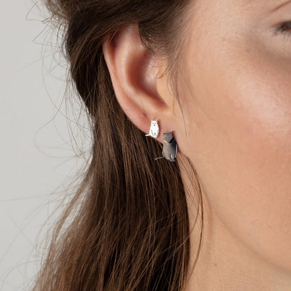 Amanda Coleman Tiny Sitting Cat Stud Earrings