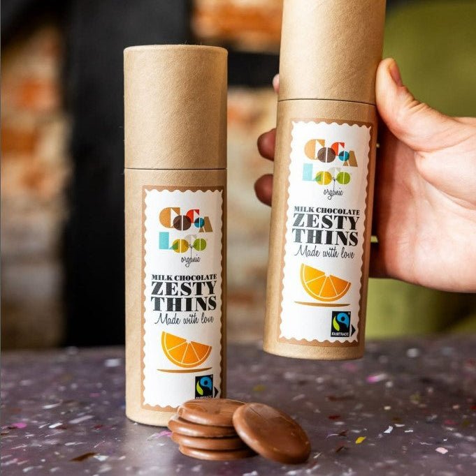 Cocoa Loco Orange Milk Chocolate Thins