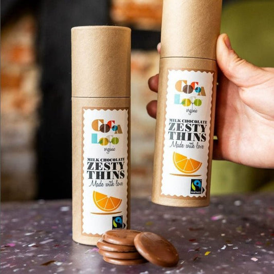 Cocoa Loco Orange Milk Chocolate Thins