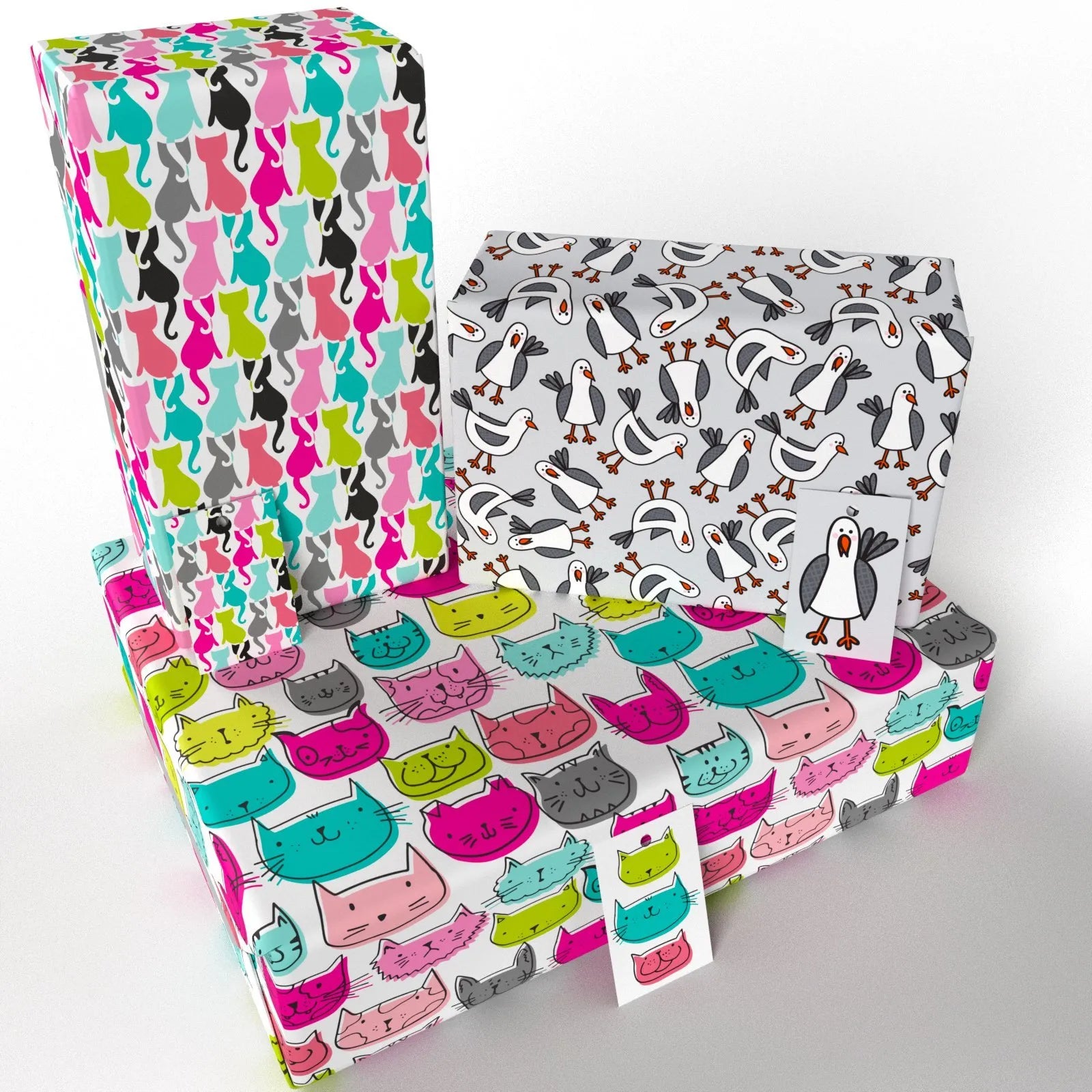 Children's Wrapping Paper by Rosie Parkinson 10 Pack