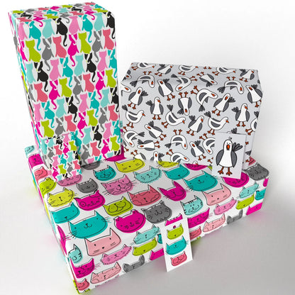 Children's Wrapping Paper by Rosie Parkinson 10 Pack