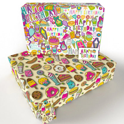 Children's Wrapping Paper by Rosie Parkinson 10 Pack