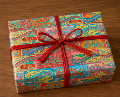 Fun of the Fair Birthday Wrapping Paper - 6 Sheets