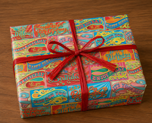 Fun of the Fair Birthday Wrapping Paper - 6 Sheets