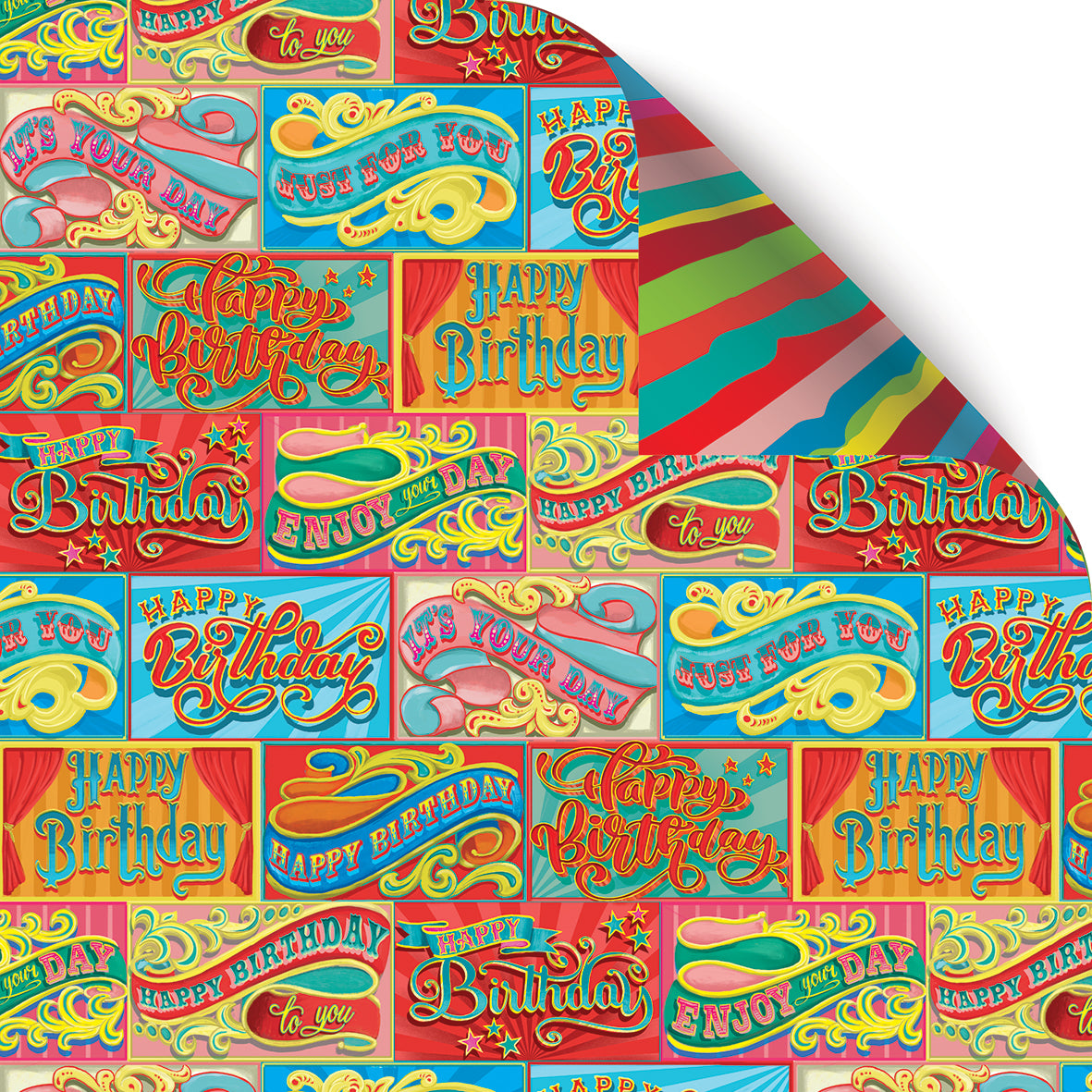 Fun of the Fair Birthday Wrapping Paper - 6 Sheets