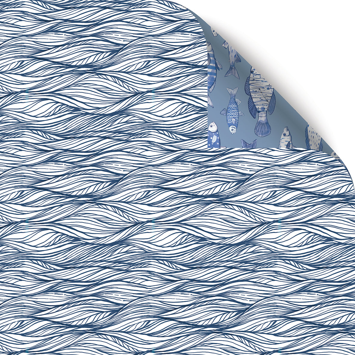Sea Breeze Wrapping Paper - 6 Sheets