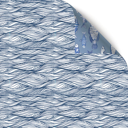 Sea Breeze Wrapping Paper - 6 Sheets