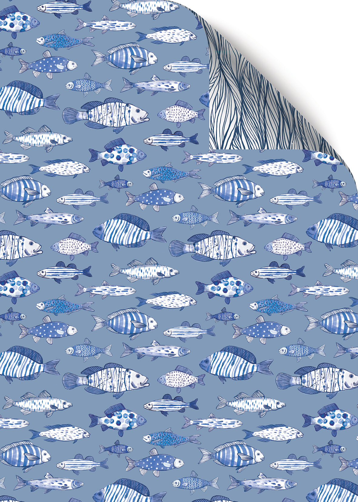 Sea Breeze Wrapping Paper - 6 Sheets