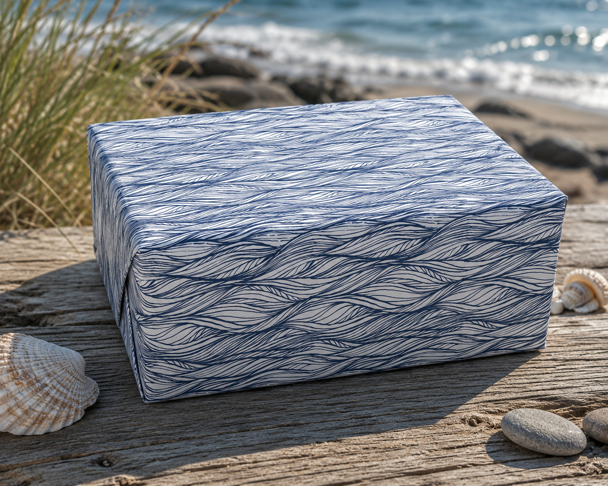 Sea Breeze Wrapping Paper - 6 Sheets