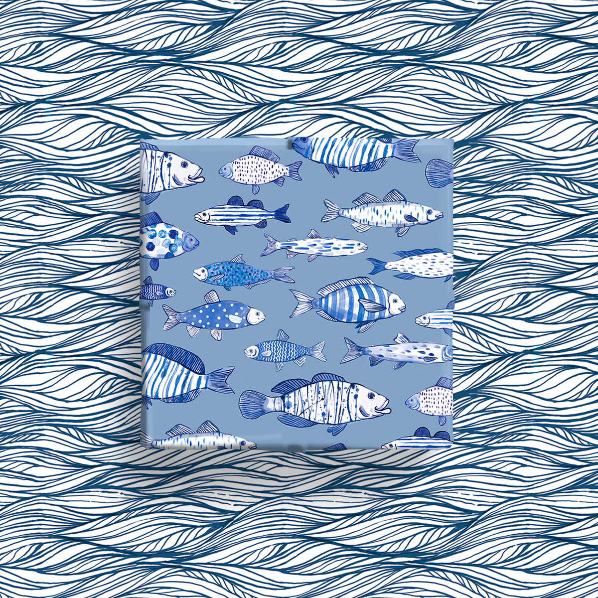 Sea Breeze Wrapping Paper - 6 Sheets