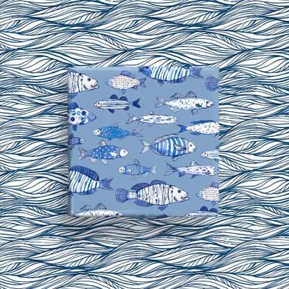 Sea Breeze Wrapping Paper - 6 Sheets