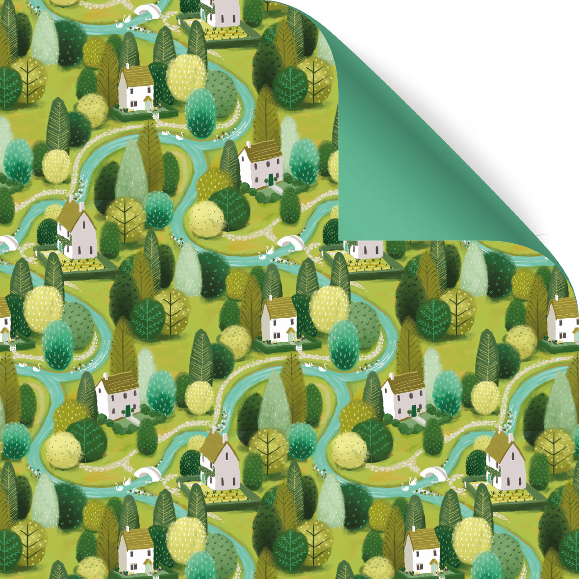 Emerald Isle Wrapping Paper - 6 Sheets