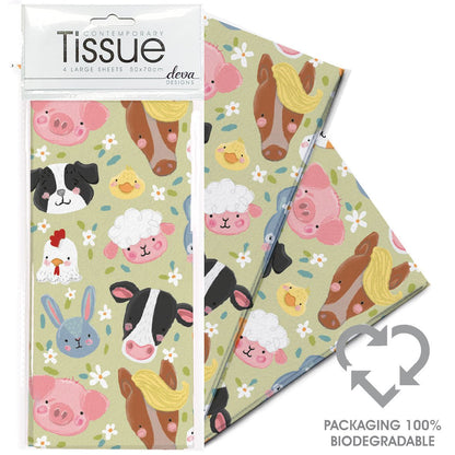 Sage Farm Tissue Paper, 4 Sheets