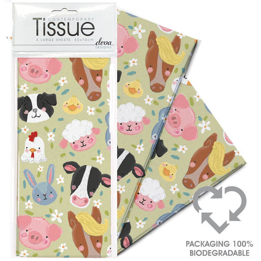 Sage Farm Tissue Paper, 4 Sheets