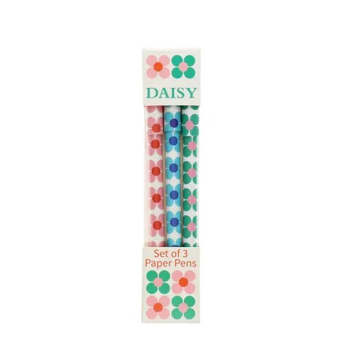 Daisy Paper Ballpoint Pens (Set of 3)