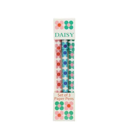 Daisy Paper Ballpoint Pens (Set of 3)