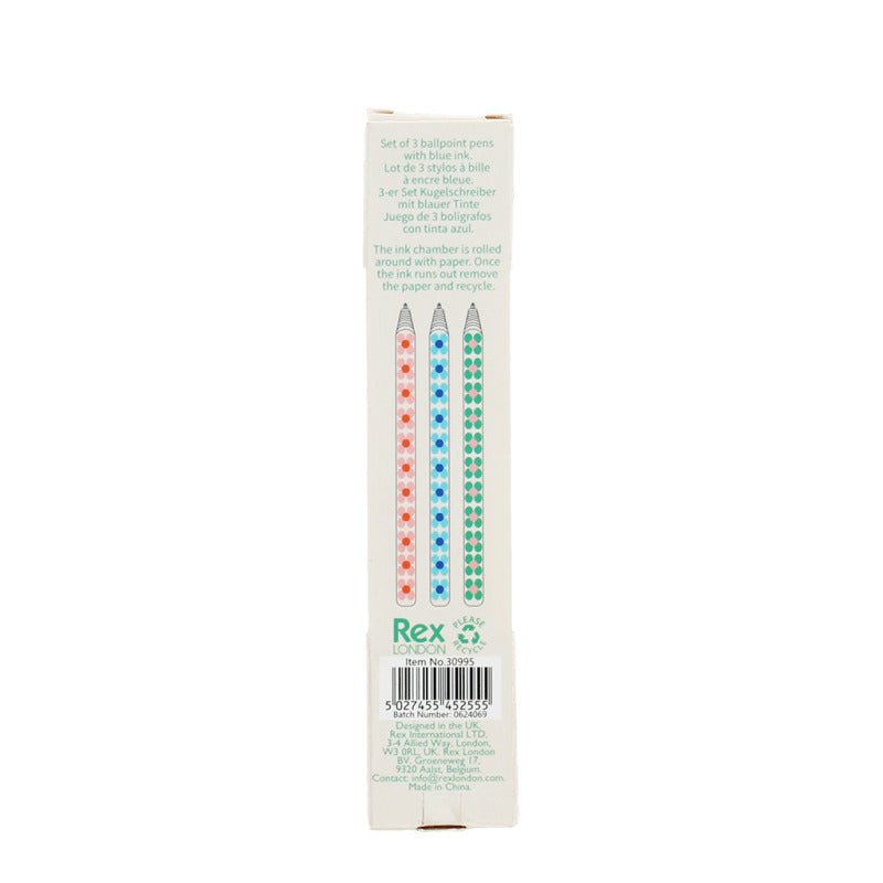 Daisy Paper Ballpoint Pens (Set of 3)