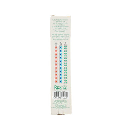 Daisy Paper Ballpoint Pens (Set of 3)