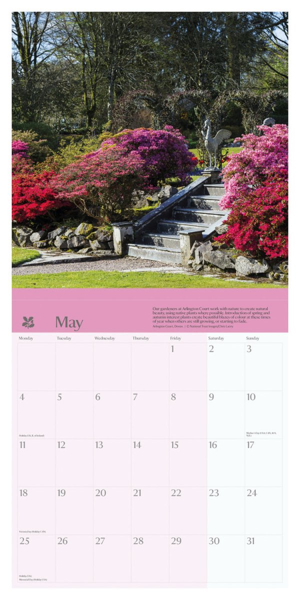 Seasons National Trust Square Wall Calendar 2026