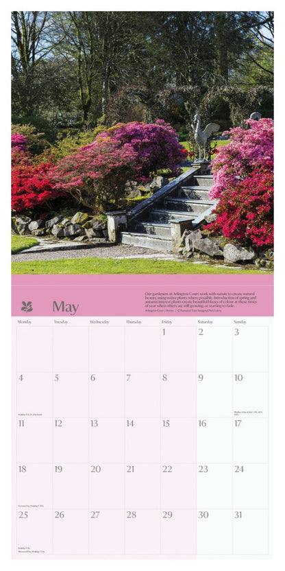 Seasons National Trust Square Wall Calendar 2026