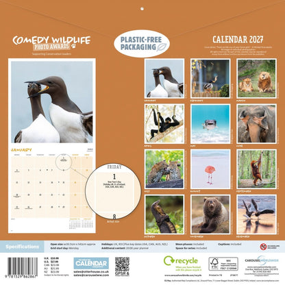 Comedy Wildlife Photography Awards - Square Wall Calendar 2027