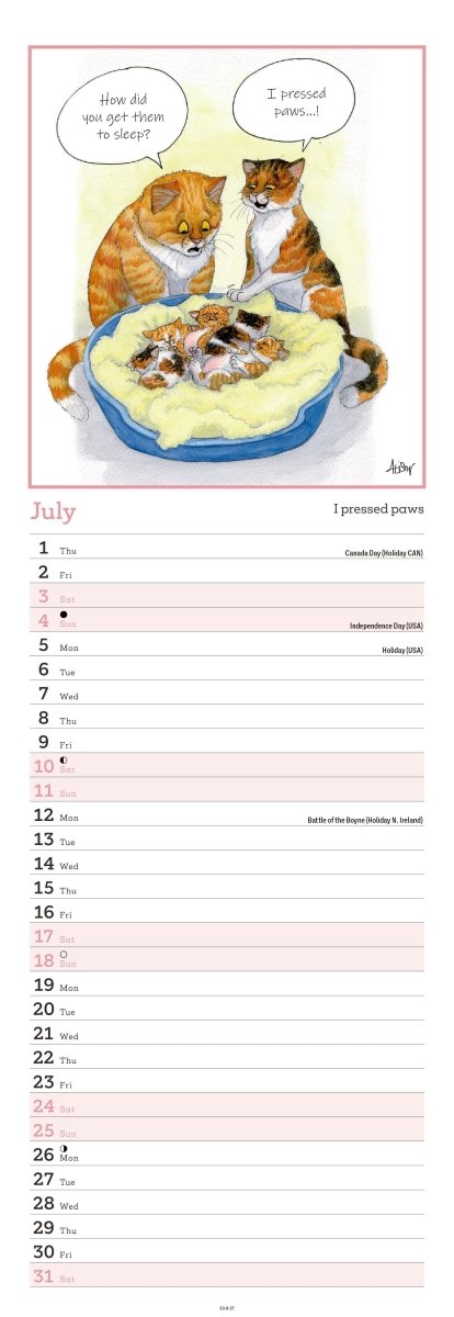 Alison's Animals - Slim Calendar 2027