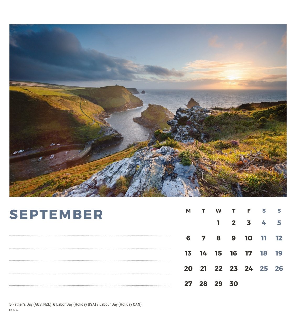 British Landscapes - Easel Desk Calendar 2027