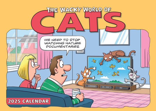 The Wacky World Of Cats A4 Calendar 2025