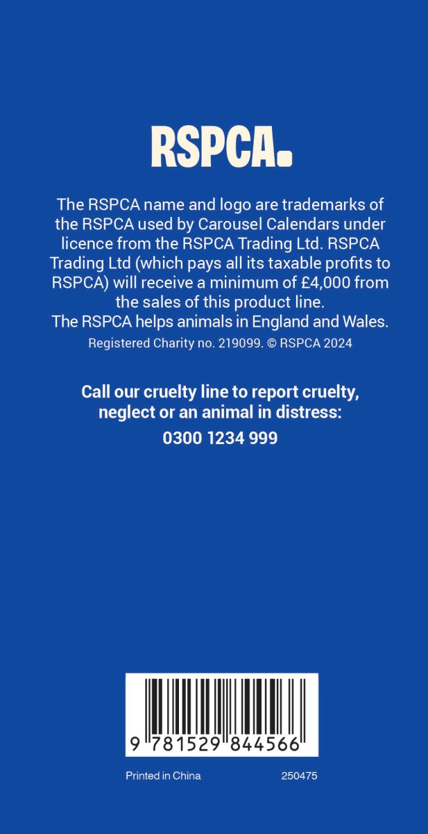 RSPCA Slim Pocket Diary 2025