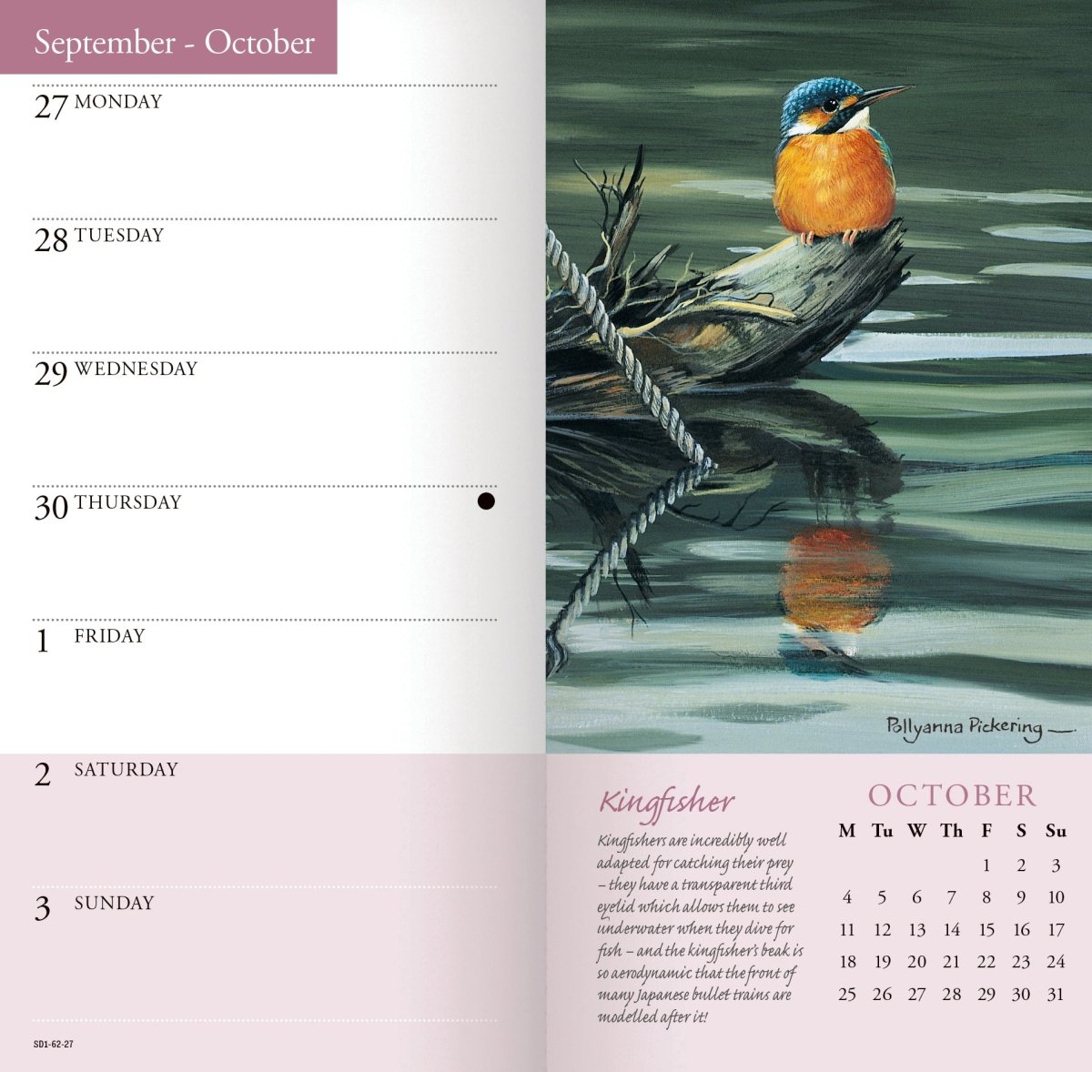 Garden Birds by Pollyanna Pickering - Slim Diary 2027
