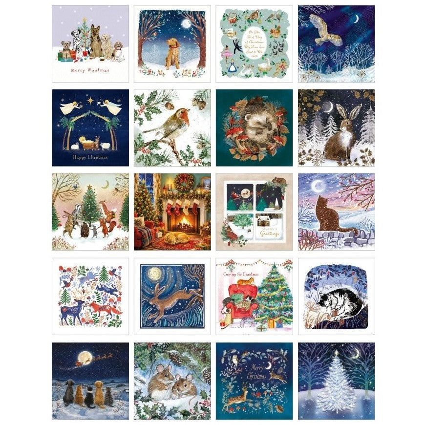 Christmas Card Variety Selection, 20 Pack