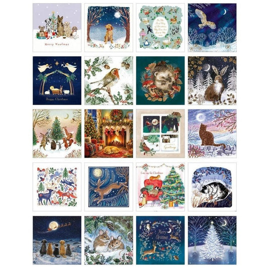 Christmas Card Variety Selection, 20 Pack
