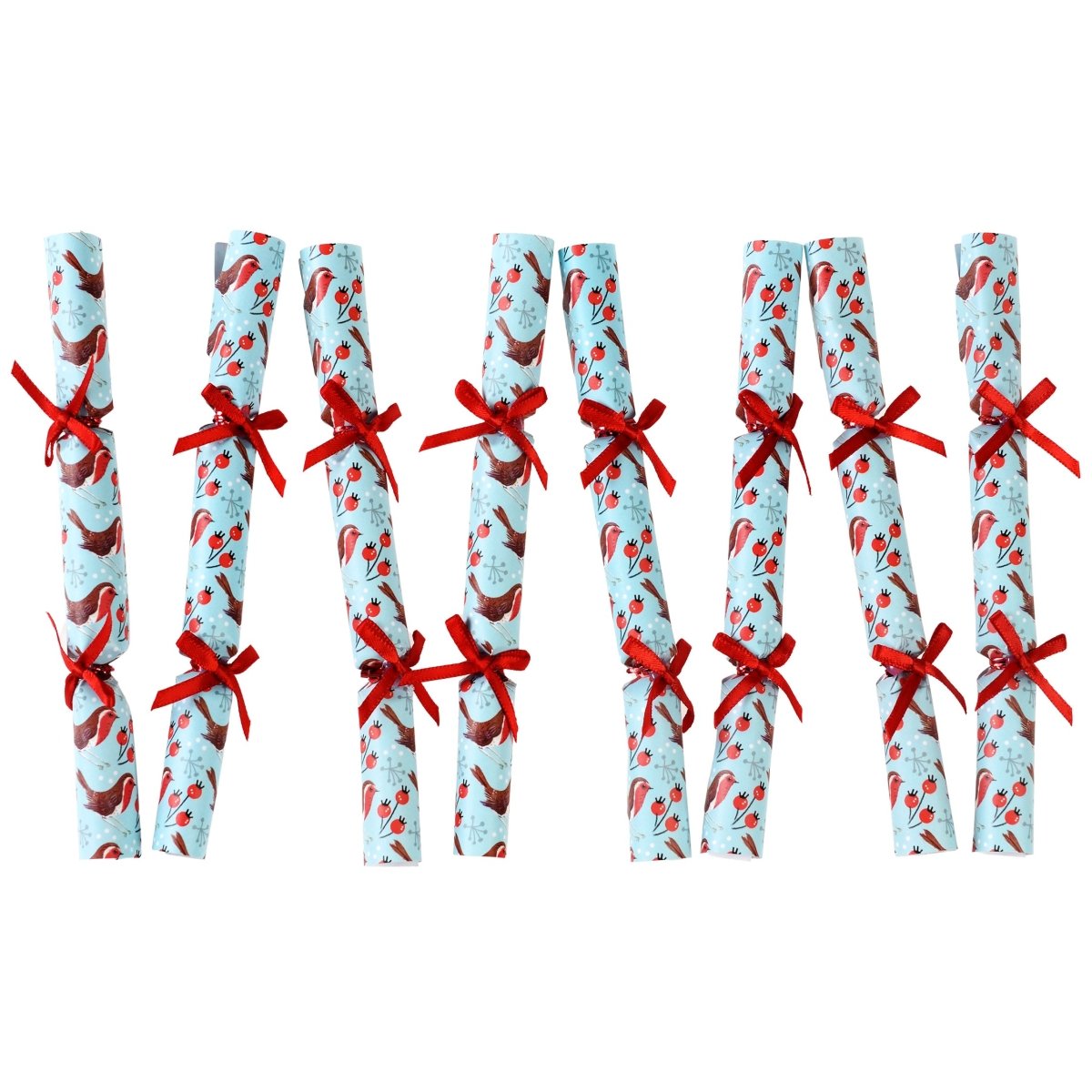 Winter Walk Mini Christmas Cracker Tree Decorations - 8 Pack