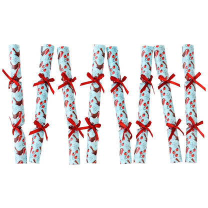 Winter Walk Mini Christmas Cracker Tree Decorations - 8 Pack