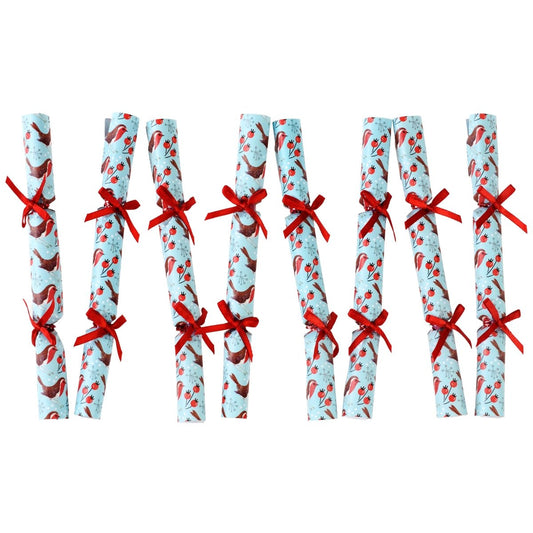Winter Walk Mini Christmas Cracker Tree Decorations - 8 Pack
