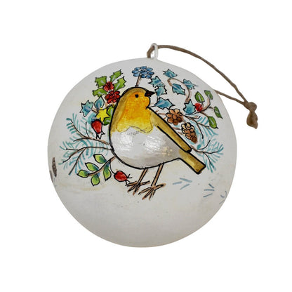 Hand Painted Wildlife Baubles by Emma Lawrence - Set of 6
