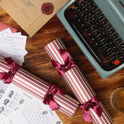 Whodunnit Mystery Game Christmas Crackers, 6 Pack