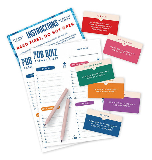 Pub Quiz Christmas Cracker, 6 Pack