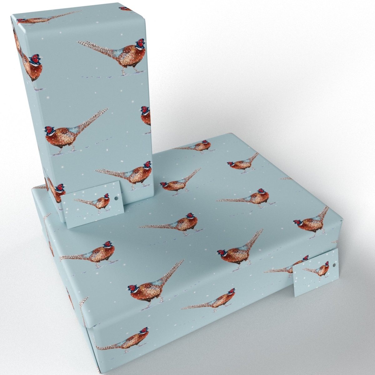 Christmas Blue Ten Pack Recycled Wrapping Paper by Sophie Botsford