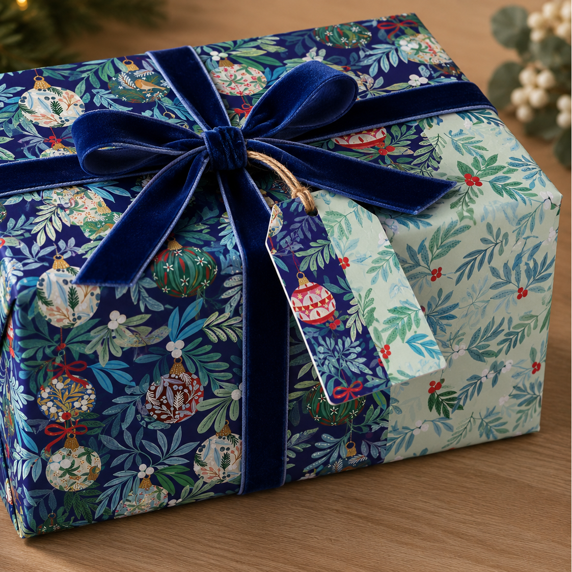 Botanical Baubles Wrapping Paper - 6 Sheets