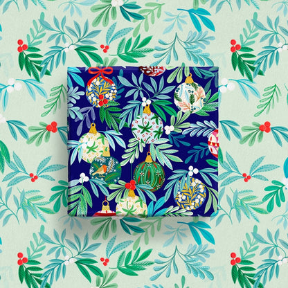 Botanical Baubles Wrapping Paper - 6 Sheets