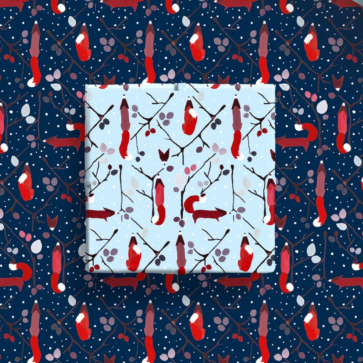 Fox in the Snow Wrapping Paper Illustrated by Julia Dodsworth - 6 Sheets