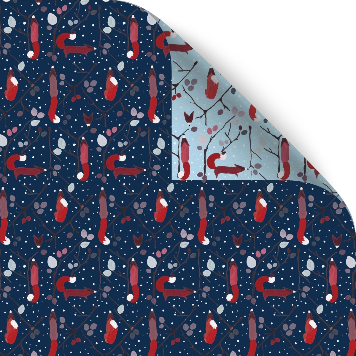 Fox in the Snow Wrapping Paper Illustrated by Julia Dodsworth - 6 Sheets