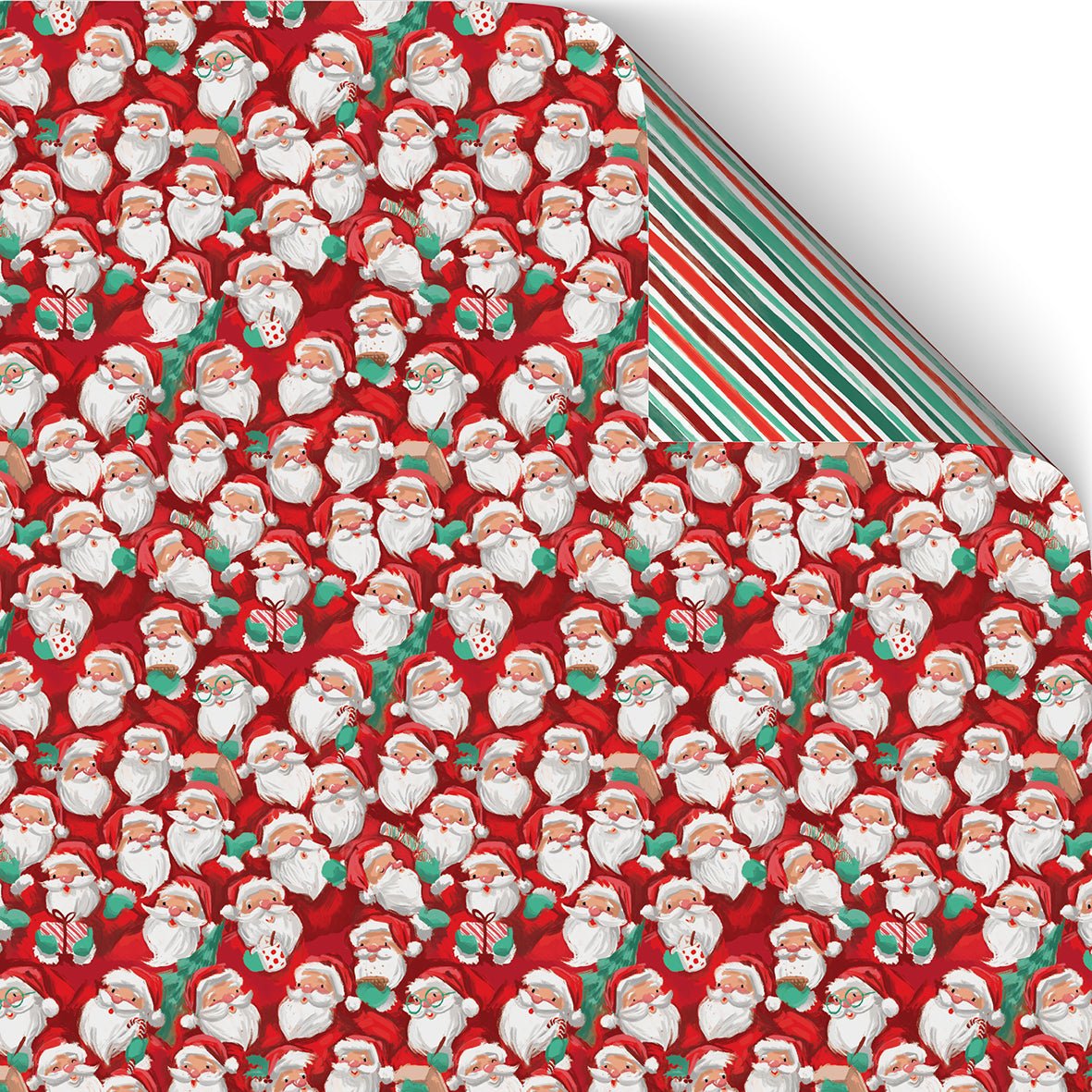 Santa Party Wrapping Paper - 6 Sheets